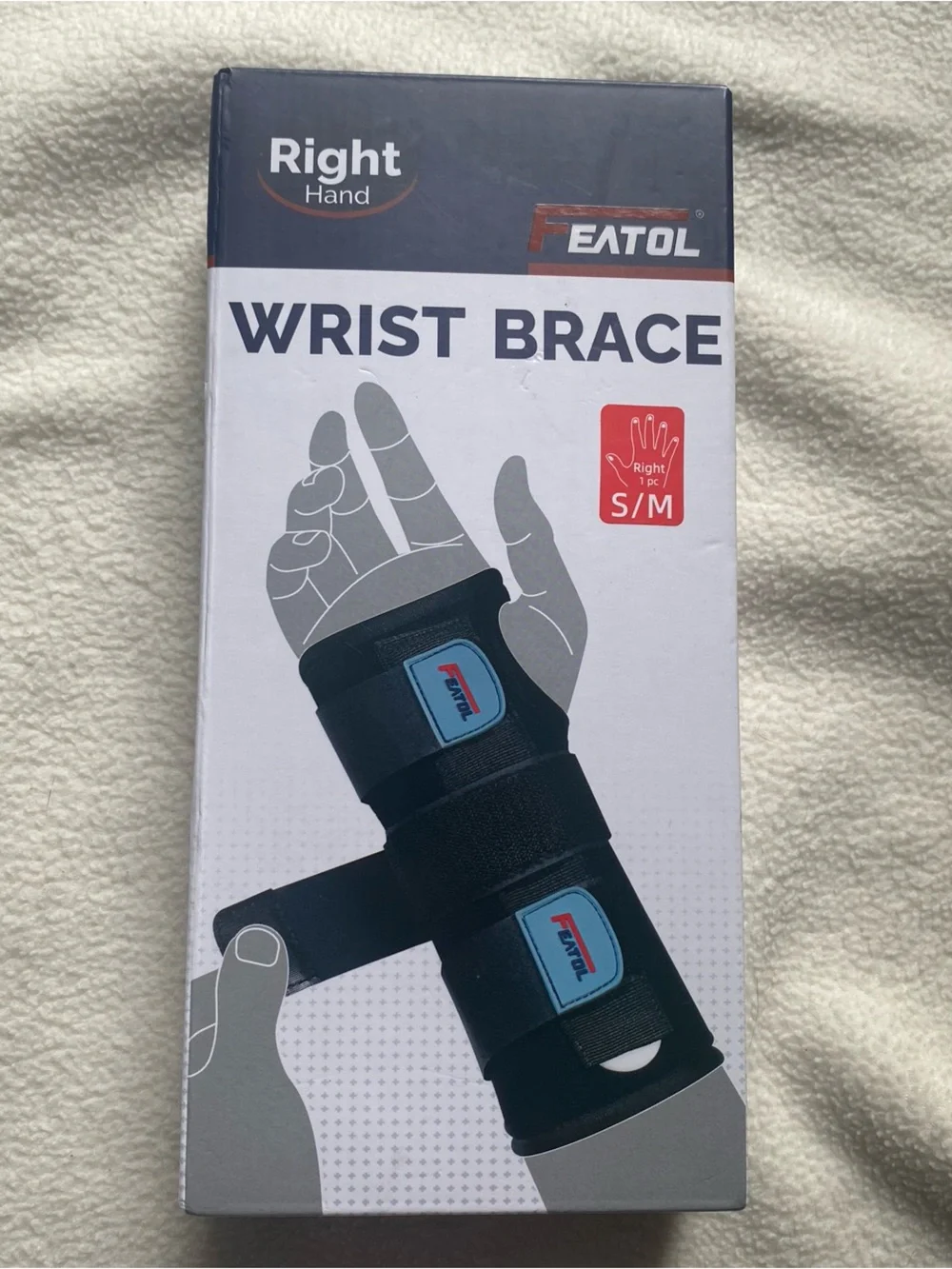 Black Wrist Brace (Right Hand) - S/M